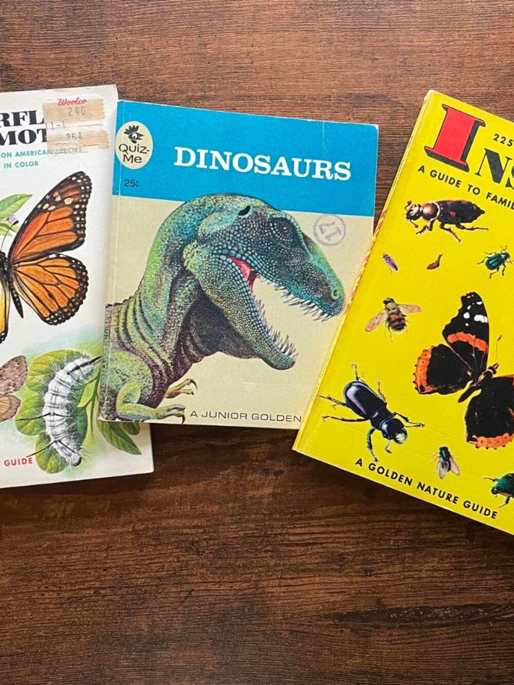 Vintage Golden Press Nature & Dinosaur Book Lot of 3